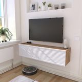 Yıldız Elegance Selin Luxe Tv Ünitesi Tv Sehpası Ahşap/beyaz - Beyaz - Sepet Ceviz