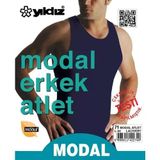 Yıldız Erkek Modal Atlet Renkli - M - Lacivert