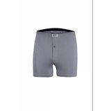 Yıldız Erkek Pamuklu Havlubel Düğmeli Boxer 43 - 6 Adet - 3XL - Füme