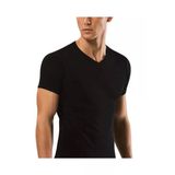 Yıldız Erkek Ribana V Yaka Body Atlet 60/62 - 6 Adet - L - Siyah