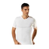 YILDIZ Erkek V Yaka Kısa Kollu Fanila Atlet, Beyaz, 3XL Beden, 6 Adet