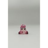 Yıldız Göz Unicorn Anahtarlık - Hareketli Anahtarlık Çanta Süsü Charm Pembe