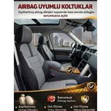 Yıldız Gri Serisi Renault Broadway İle Uyumlu Tam Set Oto Koltuk Kılıfı
