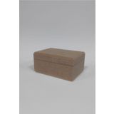 Yıldız Hobi Kırtasiye Boyanabilir Ham Mdf Dikdörtgen Kutu (13x9x6.5 Cm)