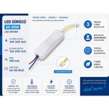 Yıldız Led Avize Trafosu Dc 120-200V 60-80W X 2 İki Modlu (80 Watt Çift Çıkışlı)