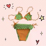 Yıldız Örgü Bikini 6 Ay - 1 Yaş
