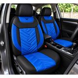Yıldız Oto Koltuk Kılıfı Fiat / Tofaş Serçe Uyumlu Mavi Nakışlı Oto Koltuk Kılıfı (Tam Takım Ön Arka Araç Koltuk Kılıfı)