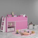 Yıldız Pembe Ranza ( Kız Odası) Mdf - Beyaz - 100 x 100 cm