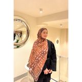 YILDIZ SCARFS Ceylan Bambi Desenli Pamuk Soft Şal