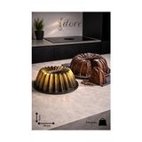 Yıldız Tasarım Kek Kalıbı Royal Gold Kalın Döküm Üç Katmanlı Kaplama 575 Gram