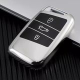 Yıldız Tuning Seat Yeni Ateca Anahtar Kılıfı Lüx Parlak Gümüş Renk