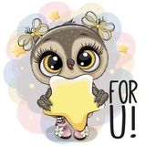 Yıldız Tutan Baykuş Duvar Stickerı