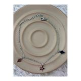 Yıldız Ve Geometrik Detaylı Silver Halhal