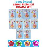 Yıldız Yayıncılık Yıldız Boyama Kitabı-Benim Renklerim 10 Lu 3-6 Yaş Okul Öncesi Etkinlik Seti