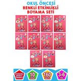 Yıldız Yayıncılık Yıldız Boyama Kitabı-Renk Avcısı 10 Lu 3-6 Yaş Okul Öncesi Etkinlik Seti