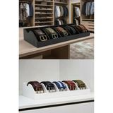 Yıldızan Gme Shop 5 Bölmeli Kemer Çorap Takı Makyaj Kutusu Dolap İçi Kemer Düzenleyici Organizeri Siyah Ve Be