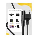Yıldızan goldtrack Avrupa AB 2- Yuvalı Yazıcı Güç Kablosu Kablosu, Polarize Olmayan (IEC-320-C7 - CEE 7/16) A
