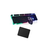 Yıldızan Kablolu Gaming oyuncu Klavye Mouse Mousepad Set Mouse Pad Gamer Işıklı - KL-1