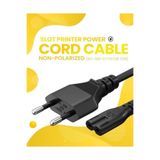 Yıldızan Nzr beautestore Avrupa AB 2- Yuvalı Yazıcı Güç Kablosu Kablosu, Polarize Olmayan (IEC-320-C7 - CEE 7