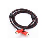 Yıldızan TTKTEKNOLOJİ HDMI Kablo 1.5 Metre Ses ve Görüntü Aktarım Kablosu - Siyah/Kırmızı TTKTEKNOLOJİ 395519
