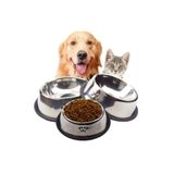 Yıldızhane 18 Cm Kedi Köpek Mama Su Kabı Paslanmaz Çelik Mama Kabı 18 Cm Çelik Mama Kabı
