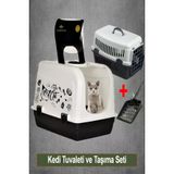 Yildizhane Kapali Maxi Kedi Tuvalet Kabi Usten Acilir + Tasima Kabi Ve Kurek