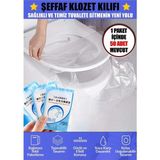 Yıldızhane Şeffaf Klozet Kapak Kılıfı Naylon Klozet Kapak Örtüsü (50 Adet) TYCK5BL0CN172614 - Çok Renkli - Siyah - Plastik