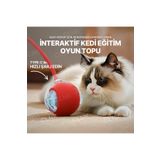 Yıldızhane Yeni Nesil Hareketli Şarjlı Işıklı 360 Derece Dönen Akıllı Oyun Topu İnteraktif Kedi Köpek Oyuncağı