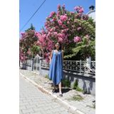 Yıldızistan Pasaklı Giyim Kadın Viskon Askılı Cepli Salaş Asimetrik Pantolon Etek Tulum H5002308 H5002308