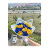 Yıldızköşesi Senden Önce Senden Sonra Çiçek Buketi Yapay Gül Buketi Fenerbahçe Buketi (NOT YAZILIR) 14 Adet