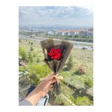 Yıldızköşesi Solmayan Gül Buketi Tekli Buket Yapay Buket Çiçek Buketi Sevgiliye Hediye (NOT YAZILIR)