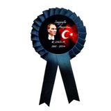 Yıldızkurdelaankara 10 Kasım Atatürk Saygıyla Anıyoruz Saten Kokart Rozet 10 Adet