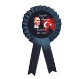 Yıldızkurdelaankara 10 Kasım Atatürk Saygıyla Anıyoruz Saten Kokart Rozet 100 Adet