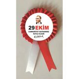 Yıldızkurdelaankara 29 Ekim Cumhuriyet Bayramı Saten Kokart Rozet 50 Adet
