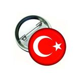 yıldızkurdelaankara Türk Bayragı Buton Rozet 20 Adet 58 Mm