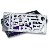 Yıldızlar 007 30 cm Ölçekli Şablon Cetvel