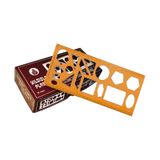 Yıldızlar 040 Geometrik Şablon Cetvelli 25 CM Sarı