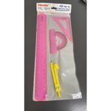 Yıldızlar 30CM Pergelli Çizim Takımı - Cetvel, Iletki, Gönye, Pergel Set (Kod: 166)
