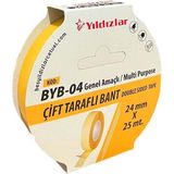 Yıldızlar Byb-04 Çift Taraflı Bant 24X25M - Çok Renkli - Standart