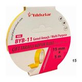 Yıldızlar Çift Taraflı Köpük Bant 15MMX5M - 4 Adet - Beyaz