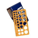 Yıldızlar Daire Şablonu Büyük 1-36 Mm 1 Adet Yıldızlar Daire Şablonu 1-36 Mm Büyük 1 Adet