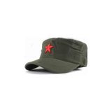 Yıldızlı Fidel Castro Che Guevara Şapkası Yeşil Renk