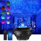 Yıldızlı Gökyüzü Projektörü Led Galaxy Light, Yıldızlı Projektör Işığı, Bulutlar Ve Yıldızlar, Bluetooth Hoparlör Fonksiyonu, Yıldız Projektör, Sevgililer Günü İçin Gece Lambası (Mor)