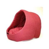 Yıldızlı Kırmızı Kedi Mağara Yuvası, 40-50 Cm