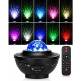 Yıldızlı Projektör Tavan Bulutsu Galaxy Lazer Işıklı Disko Topu Bluetooth Hoparlör Parti LED