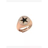 Yıldızlı Serçe Parmak Yüzüğü Rose Gold