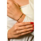 YILDIZLI TASARIM BİLEKLİK 14 AYAR A049211