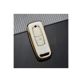 Yıldıztuning Honda Pcx 150 125 2021-2022-2023-2024-2025 Anahtar Kılıfı Beyaz-Gold