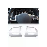 Yıldıztuning Passat Cc 2008-2016 Direksiyon Tuş Çerçevesi Plastik Gümüş Gri