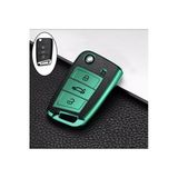 Yıldıztuning Seat Leon 2013+ Süperlüx Anahtar Kılıfı Yeşil Renk